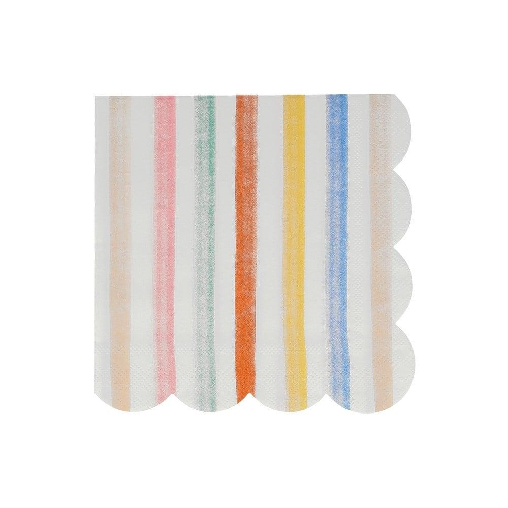 Meri Meri - Colourful Pattern Large Napkins - Renkli Desenler Peçeteler - L - 16lı