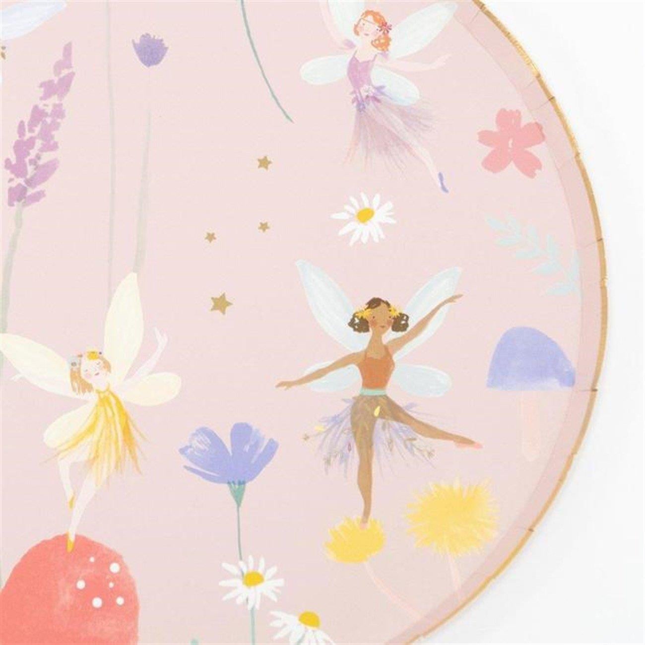 Meri Meri - Fairy Plates - Peri Kızı Tabak - L - 8li