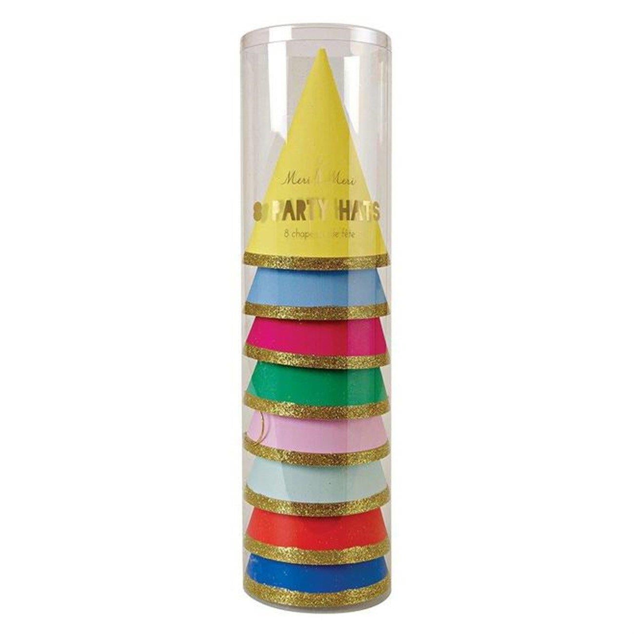 Meri Meri - Multicolor Party Hats - Parti Şapkaları - Çok Renkli