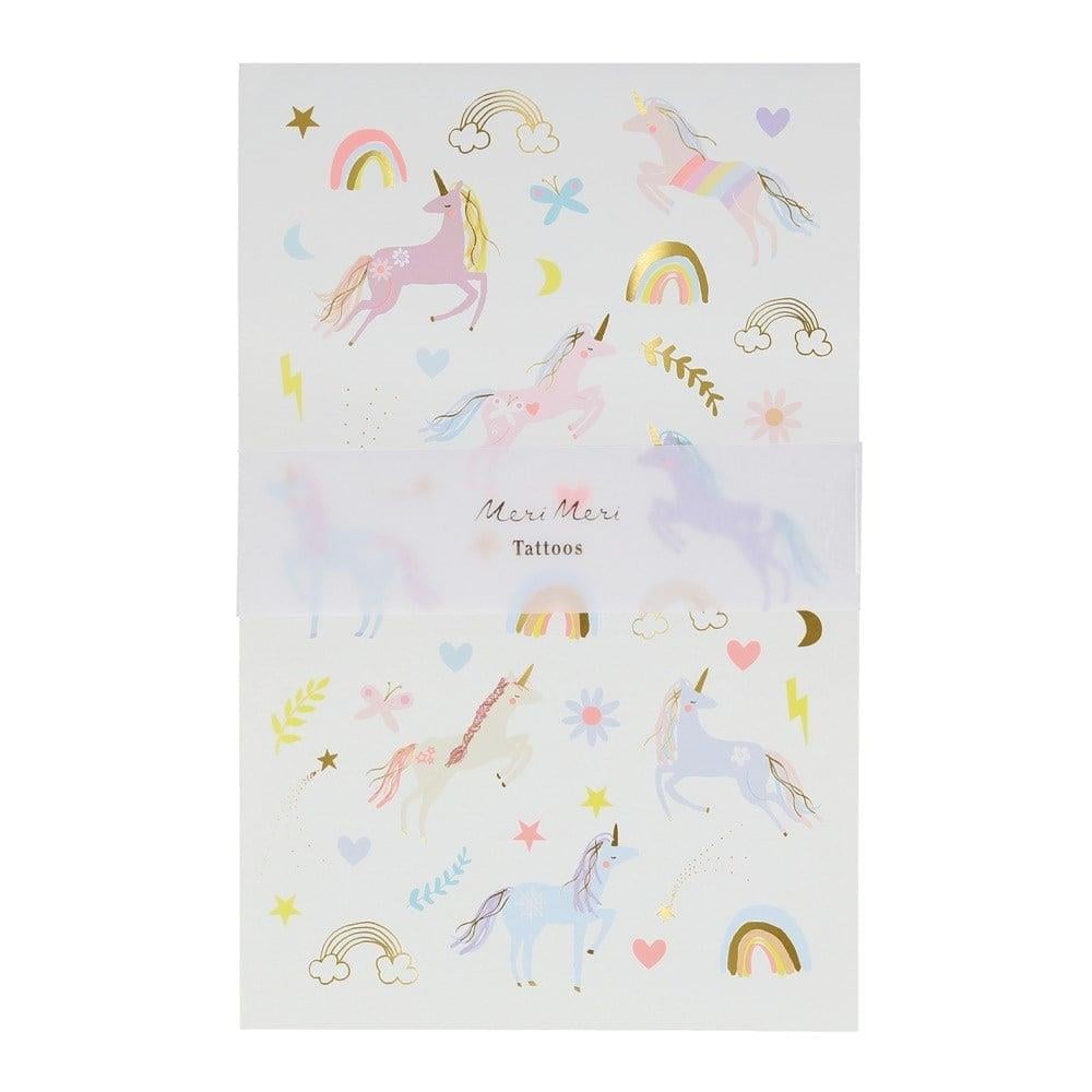Meri Meri - Unicorn Tattoos - Unicorn Geçici Dövmeleri - 2li