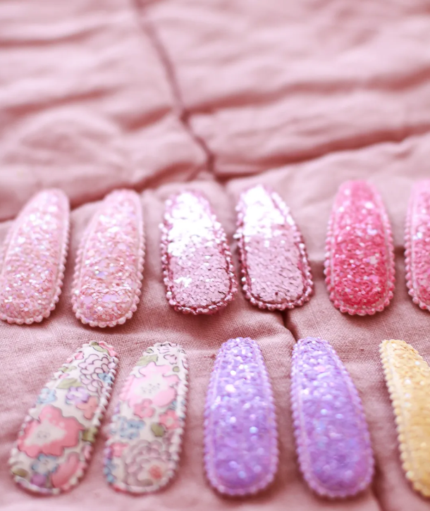 Mini & Kids Çıtçıtlı Toka Glitter Lilac