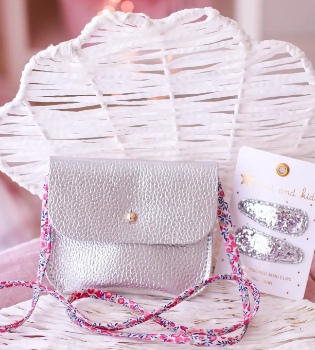 Mini & Kids Mini Deri Çanta Silver