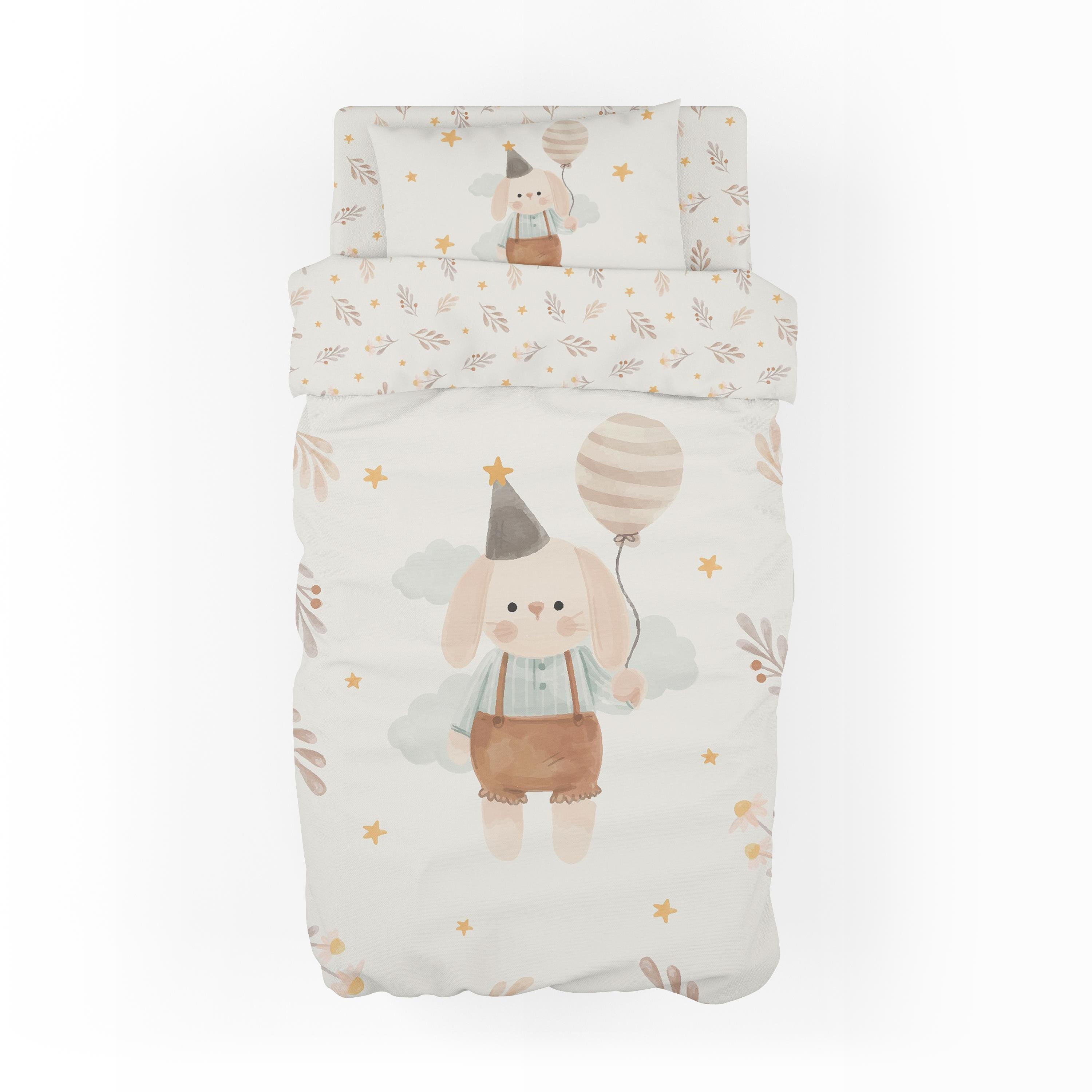 MiniJoyHub Bebek Nevresim Takımı Büyük Tavşan