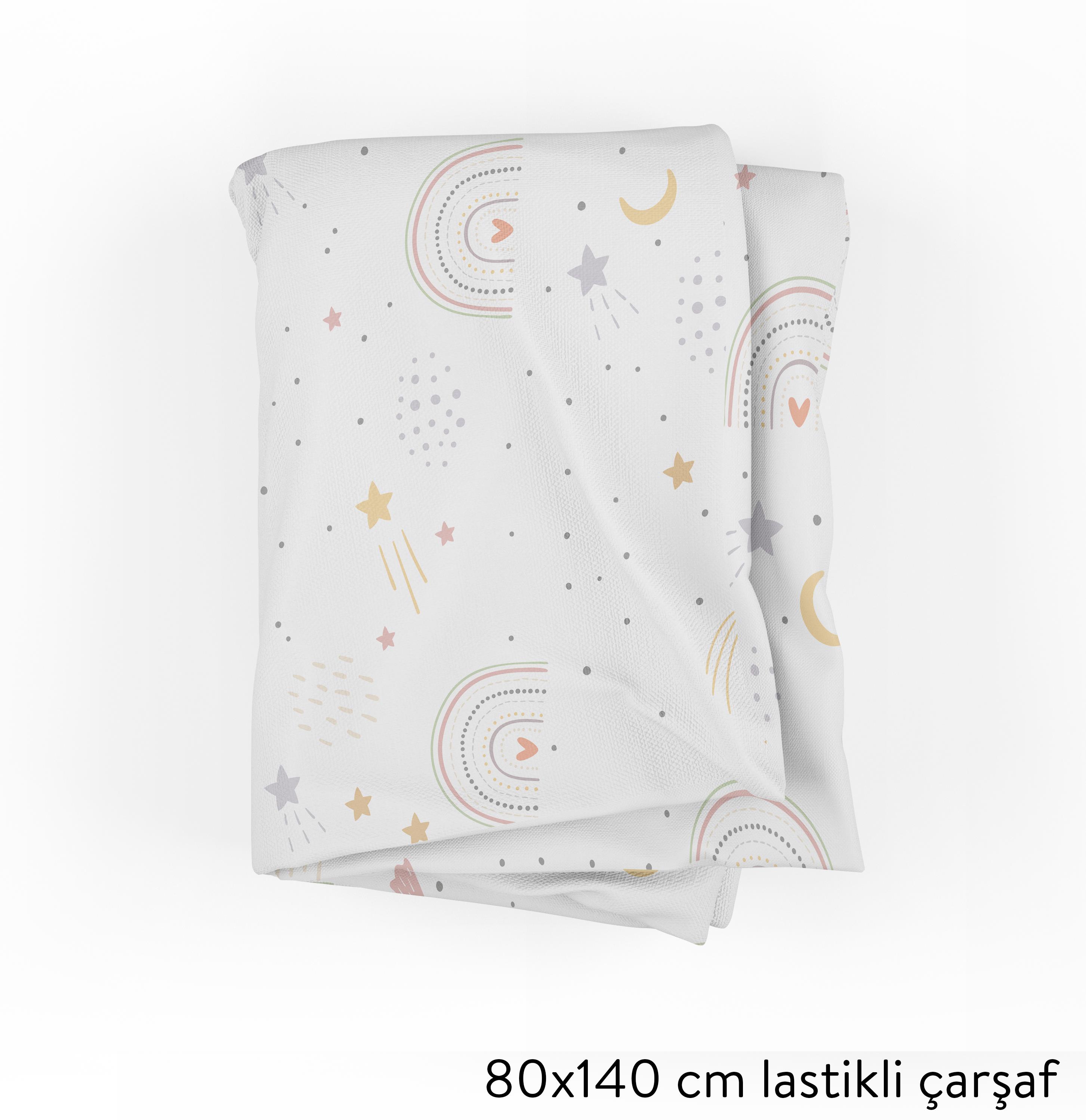 MiniJoyHub Çarşaf Ve Yastık Kılıfı Gökkuşağı