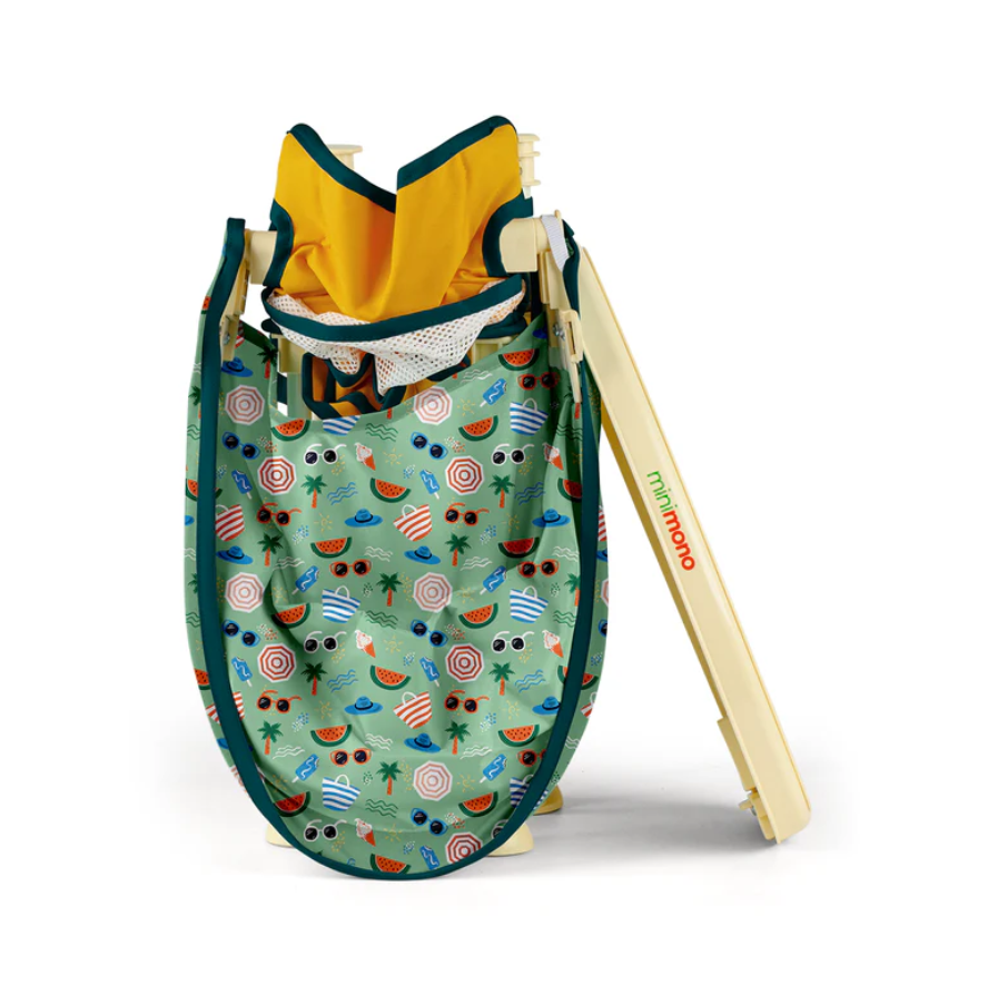 Minimono Plus Portatif Katlanabilir Mama Sandalyesi Sarı Plaj