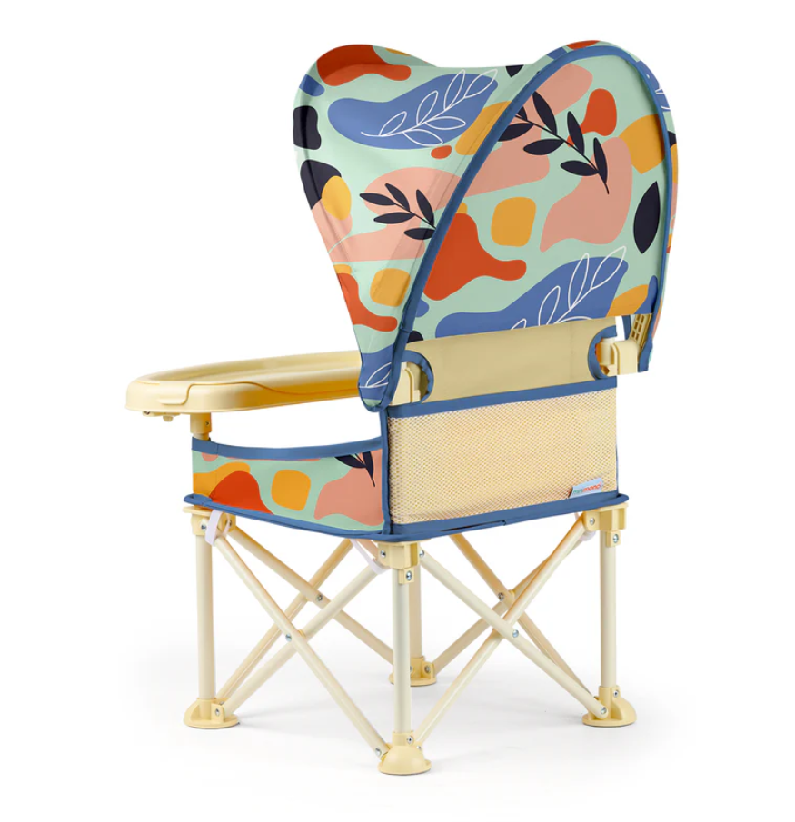 Minimono Plus Portatif Katlanabilir Mama Sandalyesi Bej Flora