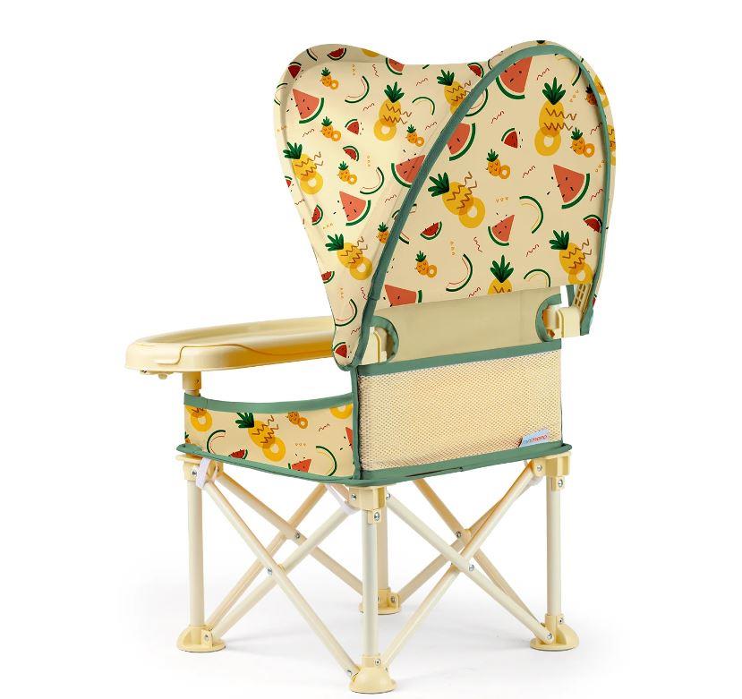 Minimono Plus Portatif Katlanabilir Mama Sandalyesi Bej Karpuz Ananas