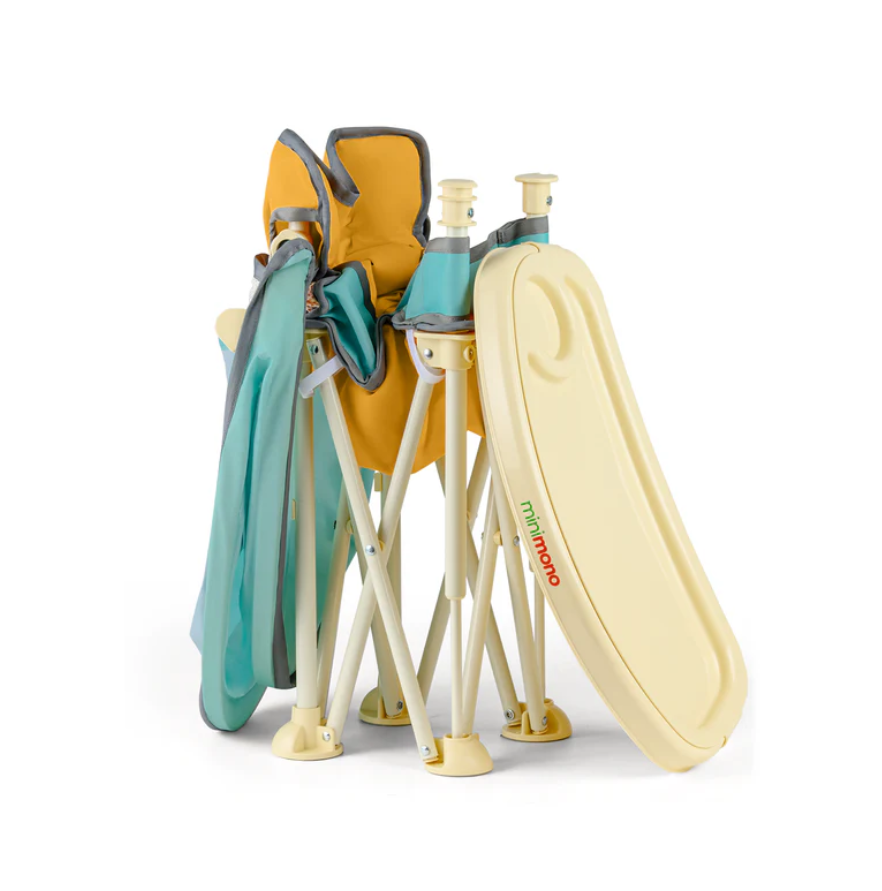 Minimono Plus Portatif Katlanabilir Mama Sandalyesi Sarı