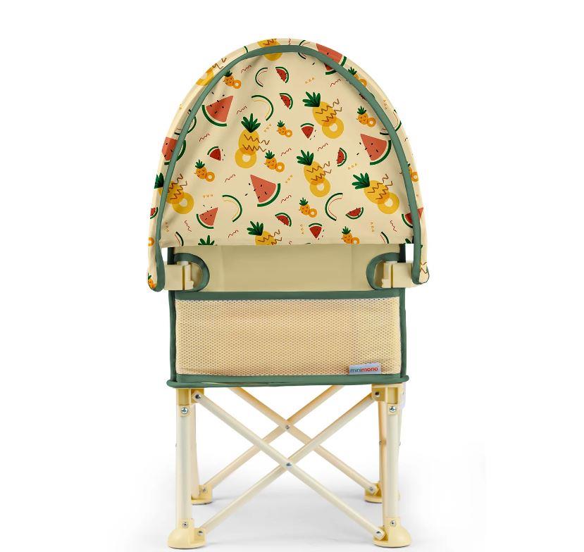 Minimono Plus Portatif Katlanabilir Mama Sandalyesi Bej Karpuz Ananas