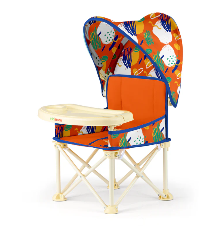 Minimono Plus Portatif Katlanabilir Mama Sandalyesi Turuncu