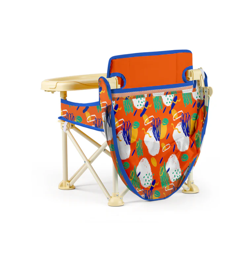 Minimono Plus Portatif Katlanabilir Mama Sandalyesi Turuncu