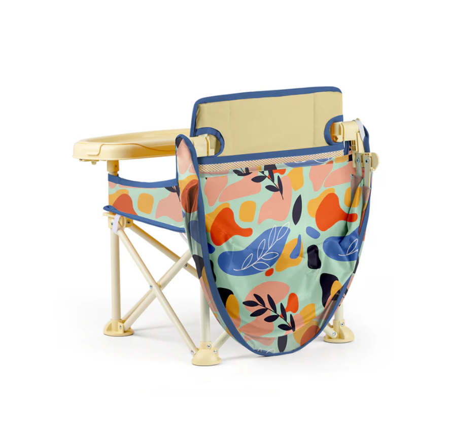 Minimono Plus Portatif Katlanabilir Mama Sandalyesi Bej Flora