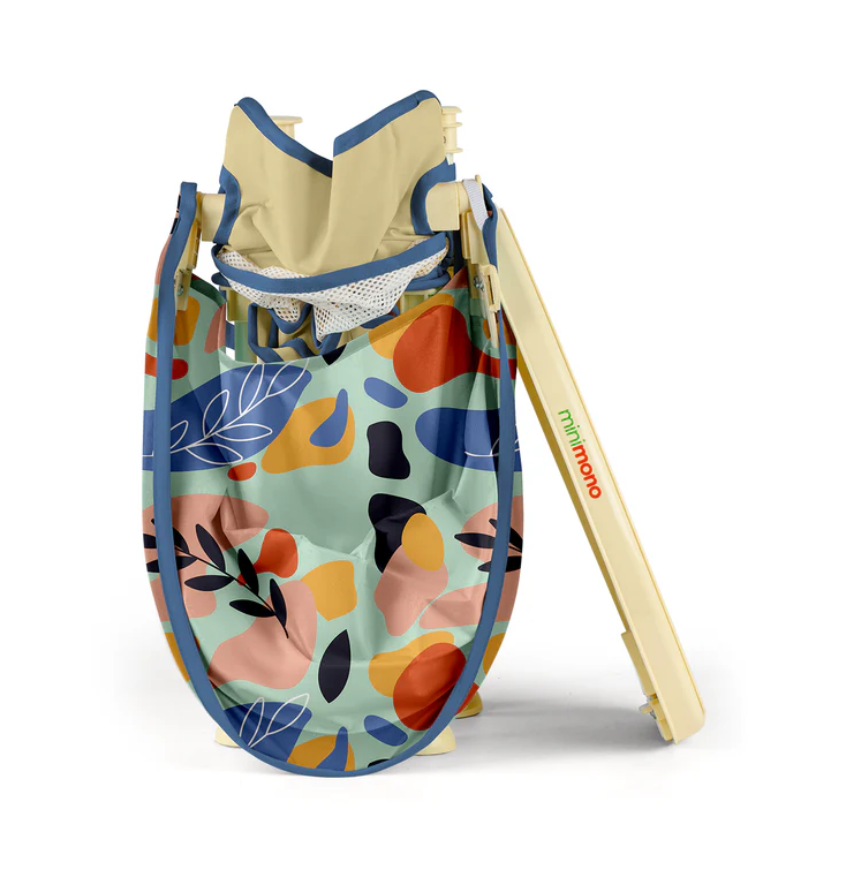 Minimono Plus Portatif Katlanabilir Mama Sandalyesi Bej Flora