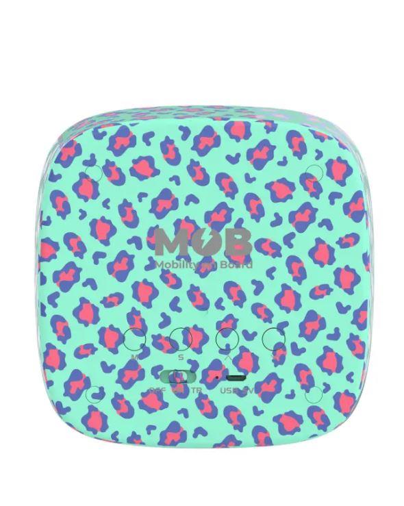 Mob Leopar Desenli Tavşan Çocuk Odası Saati ve Gece Lambası