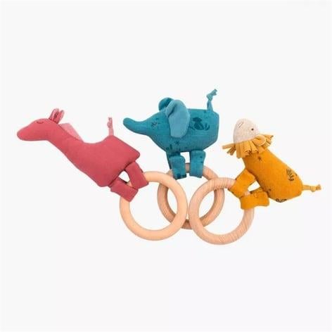 Moulin Roty Ahşap Çıngırak - Fil