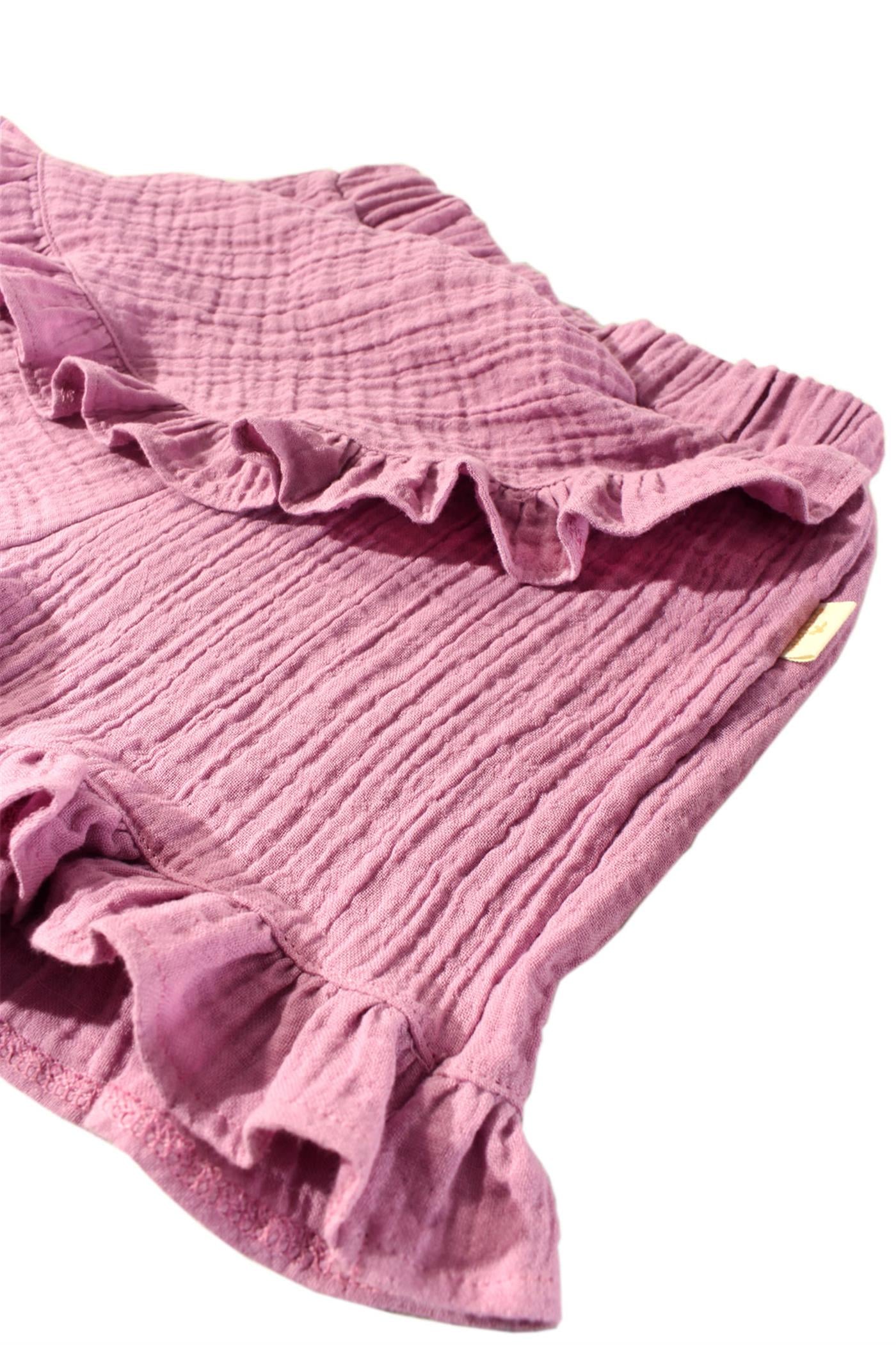 Müslin Şort Etek - Fuşya STD