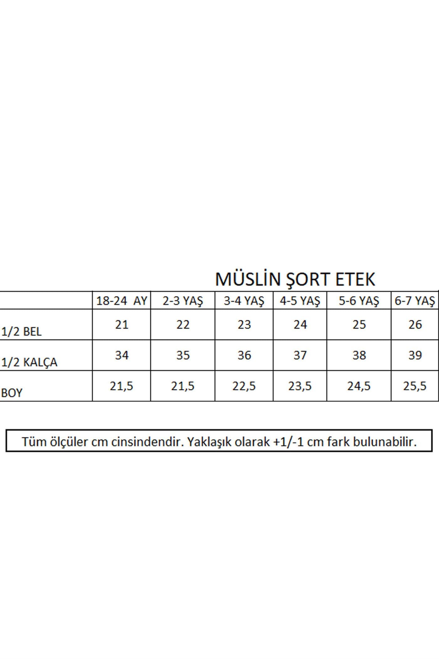 Müslin Şort Etek - Fuşya STD