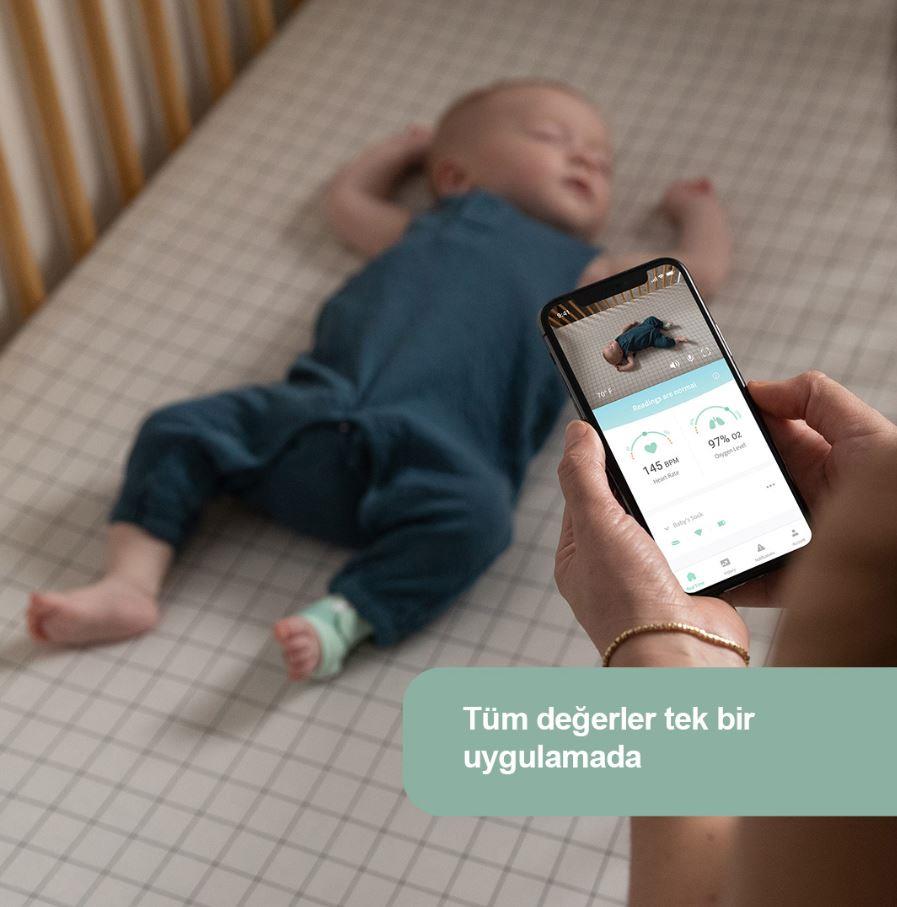 Owlet Smart Sock / Akıllı Çorap Gül Kurusu