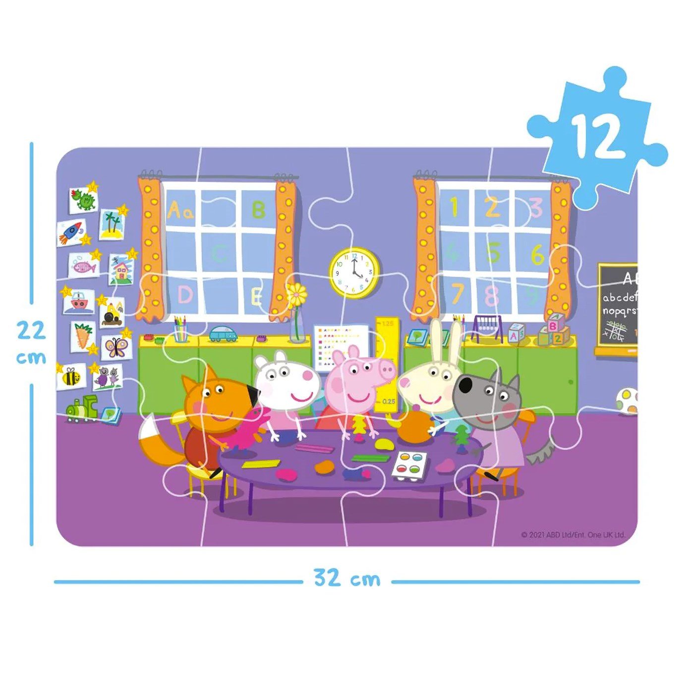 Peppa Pig - Progressive Puzzle: A Happy Day - 3 in 1 yapboz oyunu