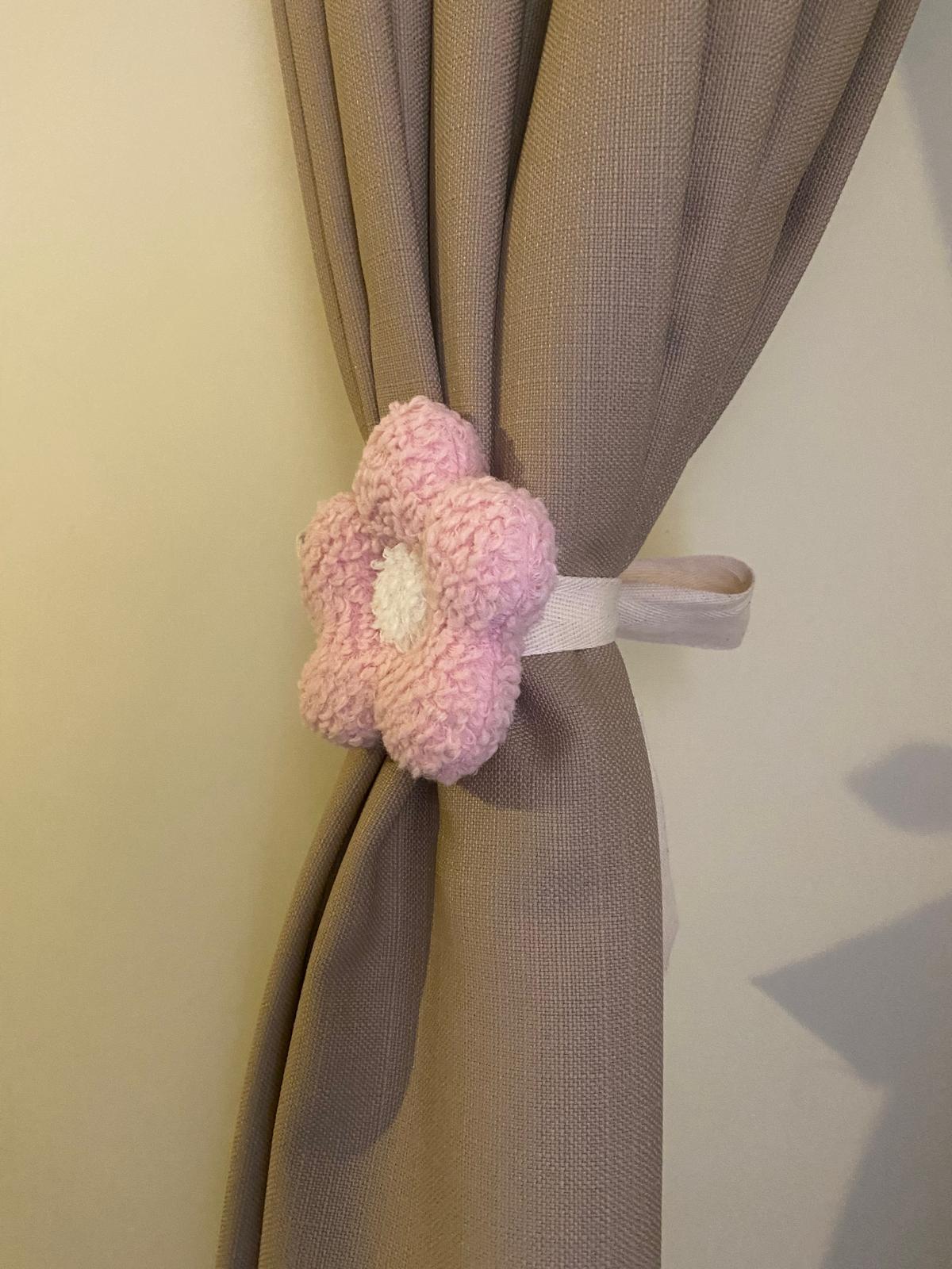 Perde Süsü Çiçek Açık pembe