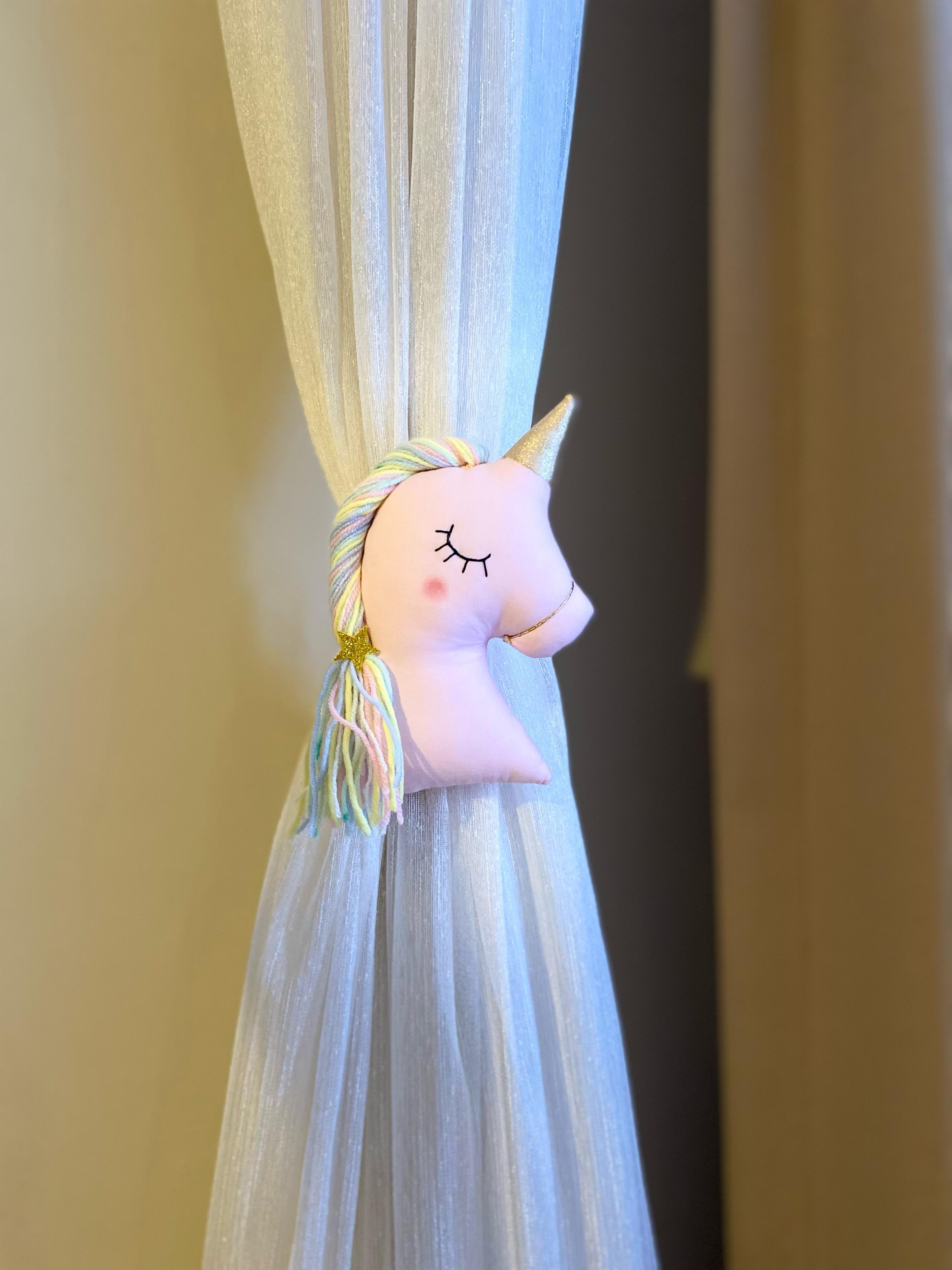 Perde Süsü Unicorn Pembe