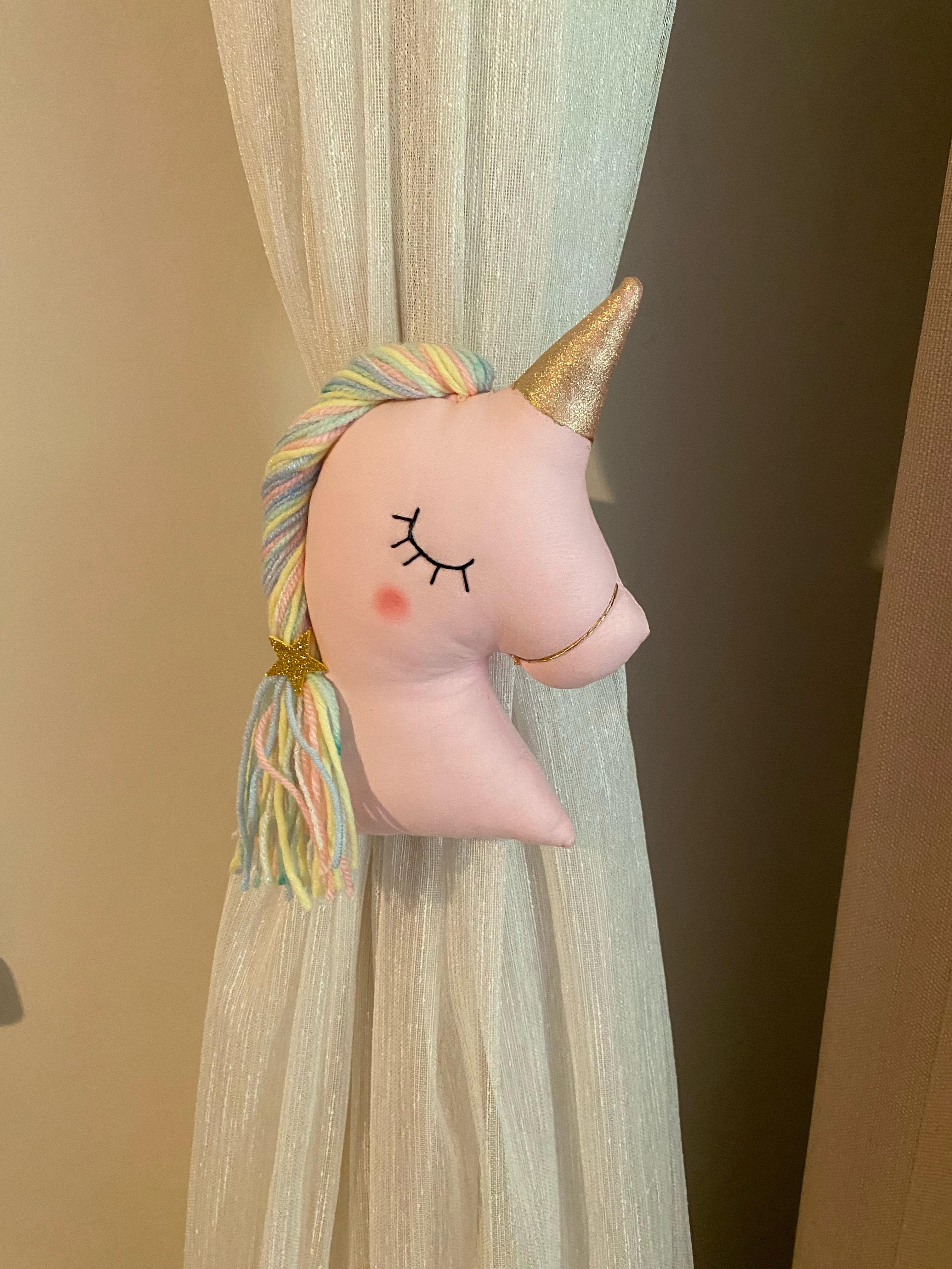 Perde Süsü Unicorn Pembe