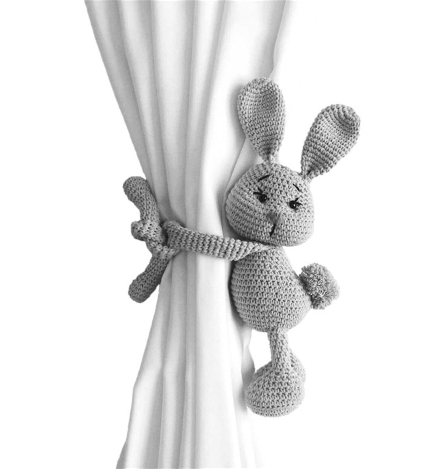 Perde Tavşanı Açık Gri