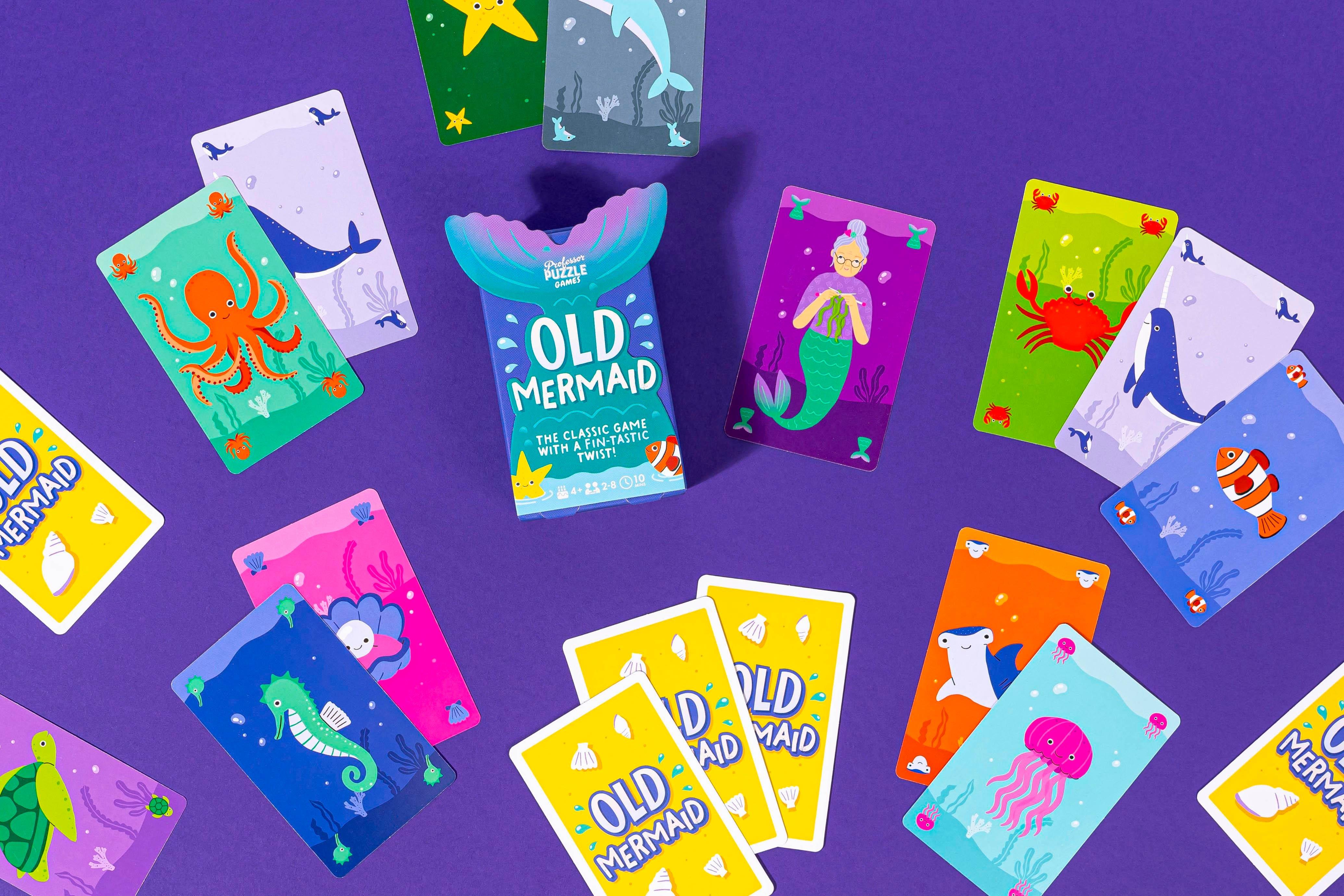 Professor Puzzle - Eşleştirme Kart Oyunu - Old Mermaid