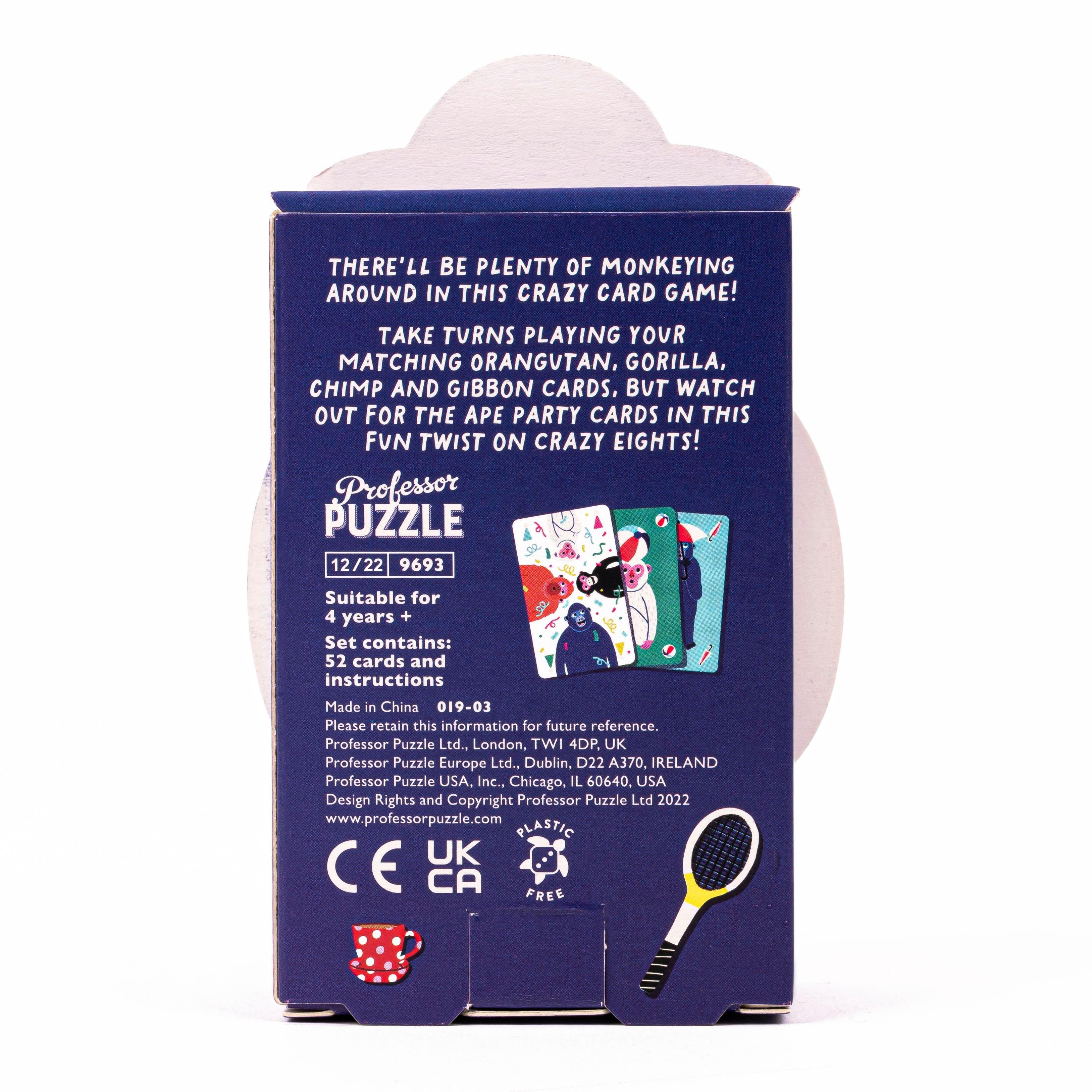 Professor Puzzle - Eşleştirme Kart Oyunu - Crazy Apes