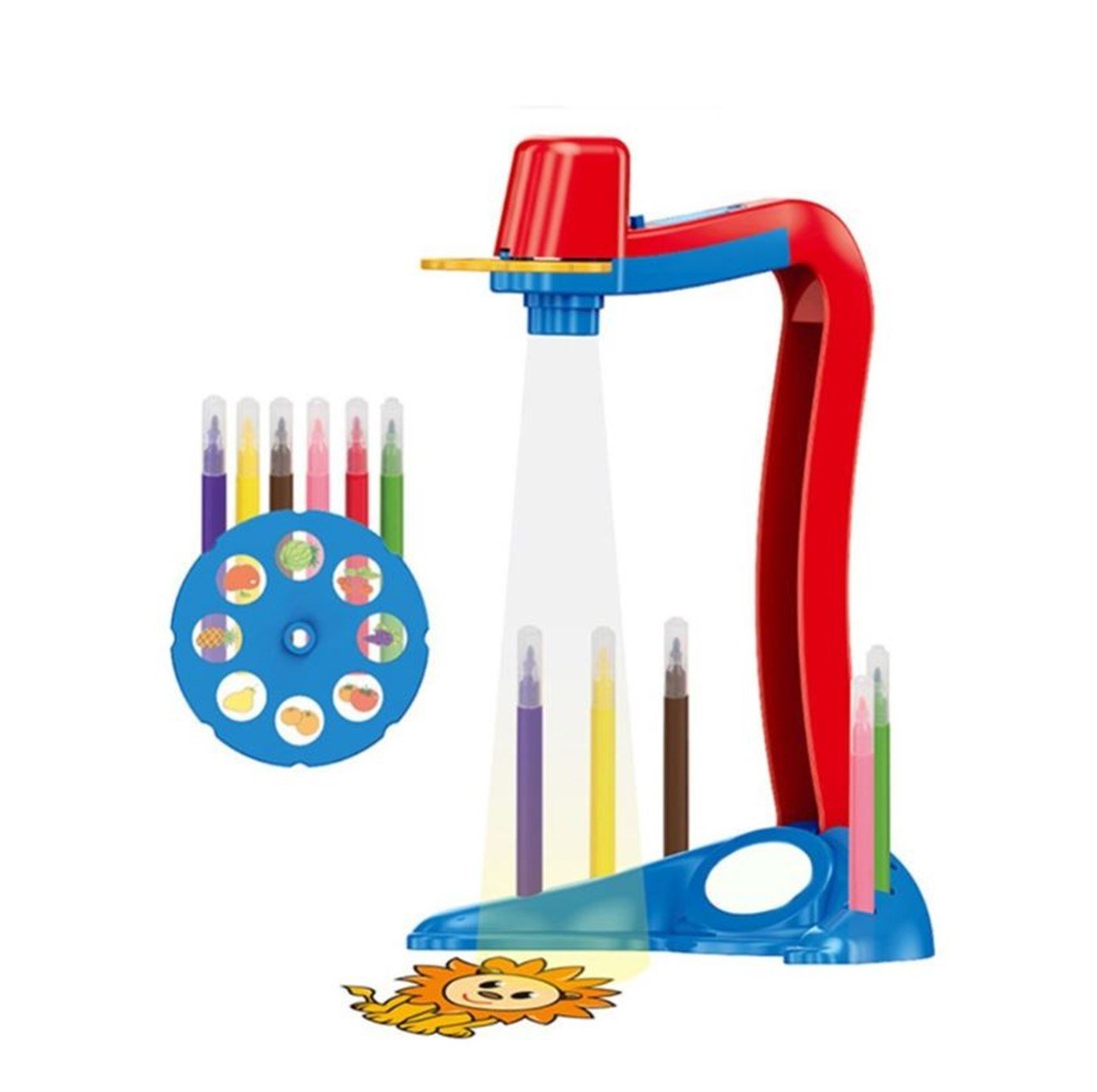 Projektörlü Çizim Seti Kırmızı