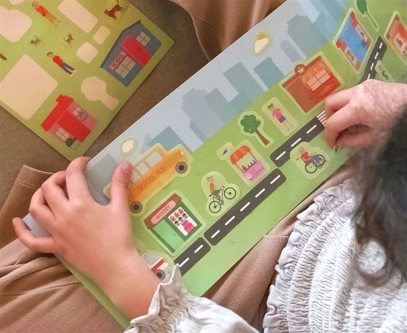 Reusable Sticker Set: My City