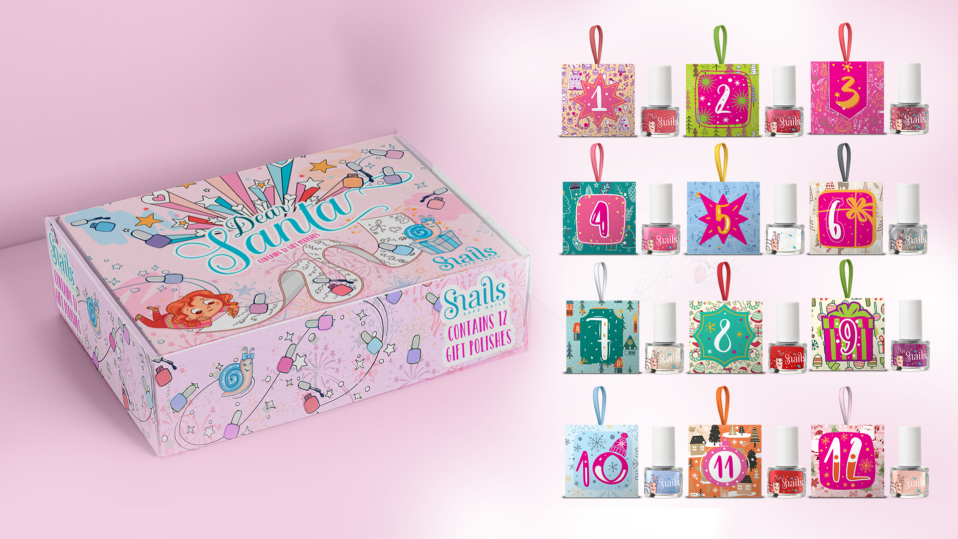 Snails Christmas Countdown Calendar