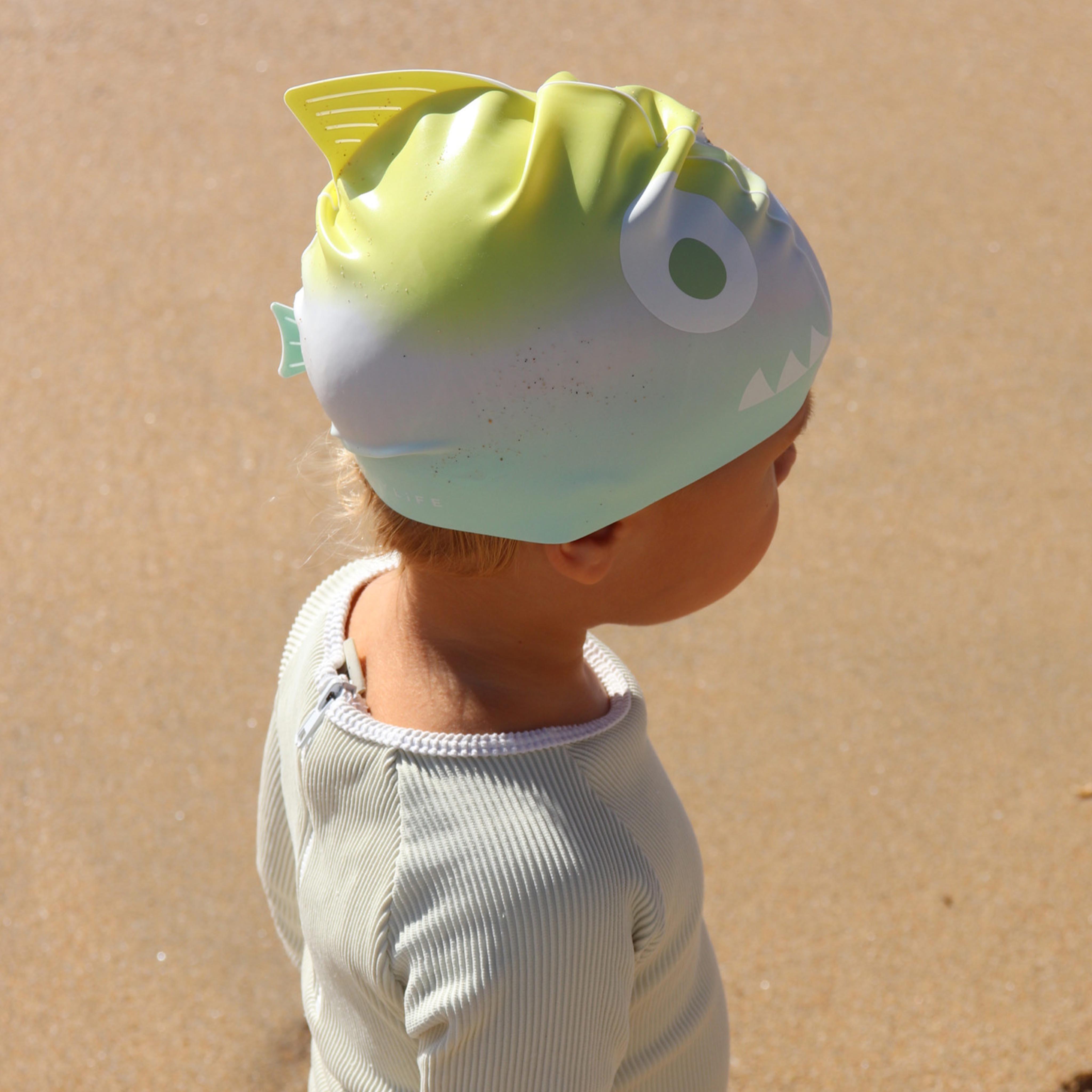 SunnyLife Çocuk Yüzme Bonesi Salty the Shark Multi