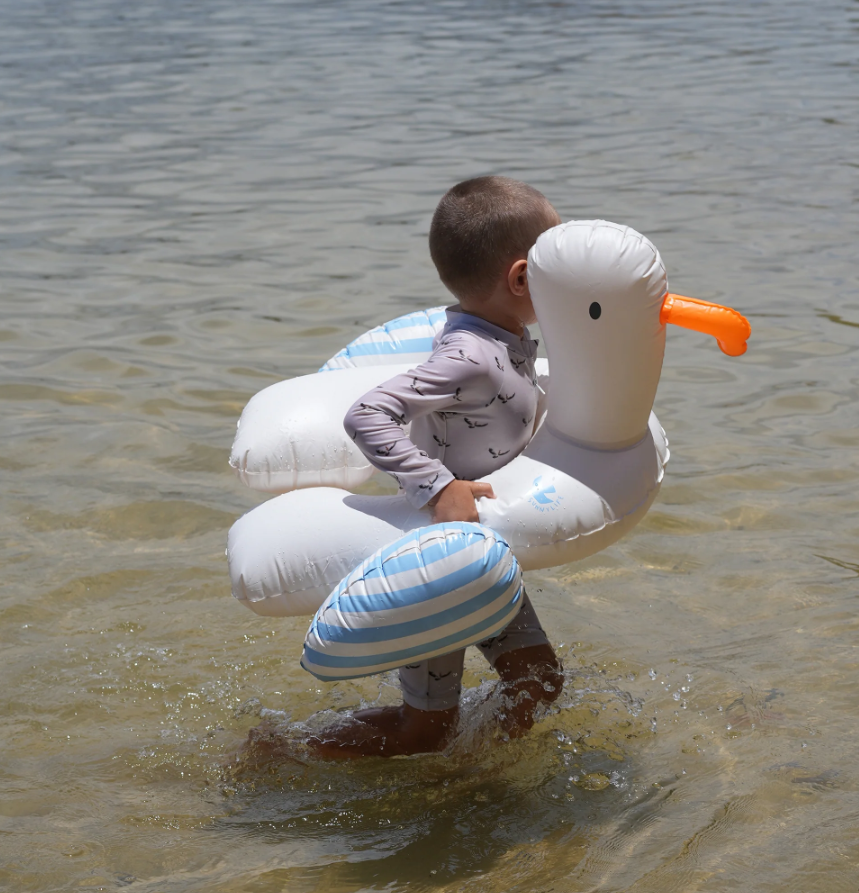 SunnyLife Martı çocuk Şişme Deniz ve Havuz Simidi Blue Stripe