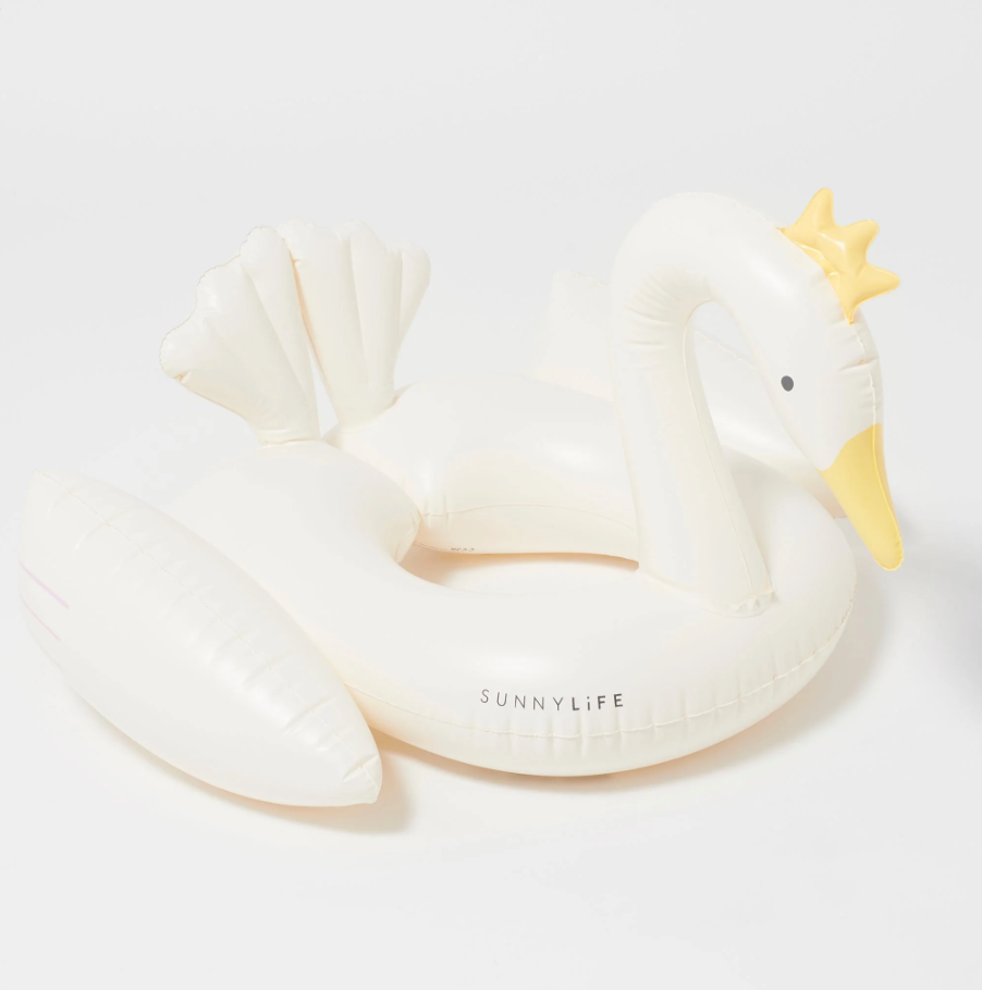 SunnyLife Prenses Kuğu Çocuk Şişme Deniz ve Havuz Simidi