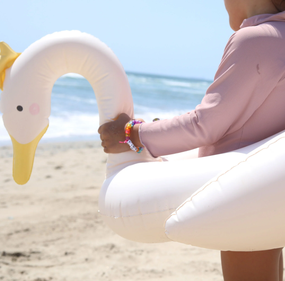 SunnyLife Prenses Kuğu Çocuk Şişme Deniz ve Havuz Simidi