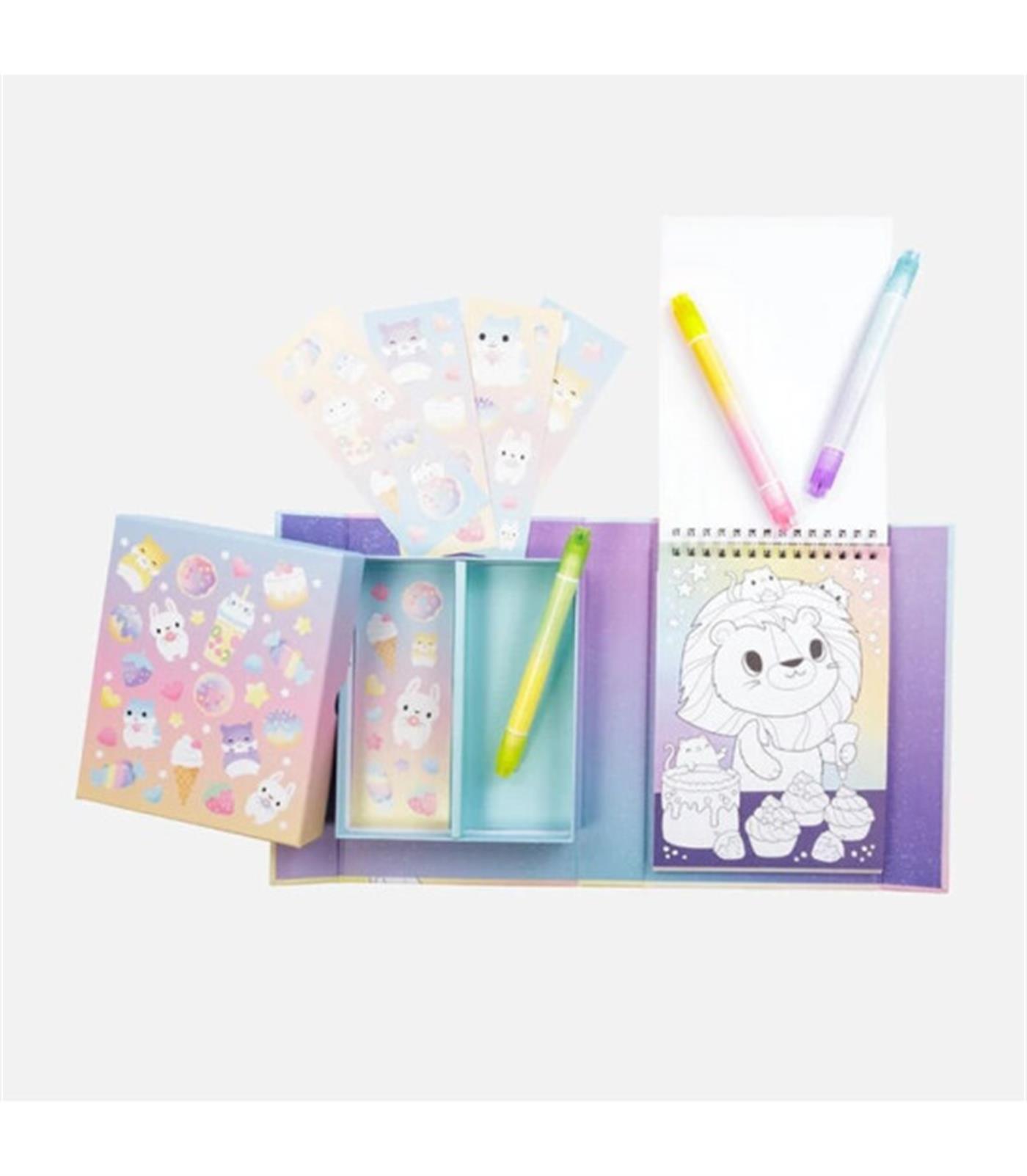 Tiger Tribe Pastel Boyama Seti - Kawaii Cafe