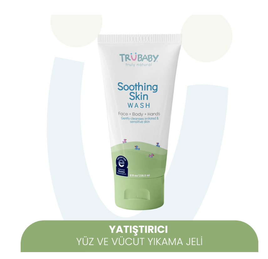 TruBaby Egzama Eğilimli Ciltler için Yatıştırıcı Yüz ve Vücut Yıkama Jeli