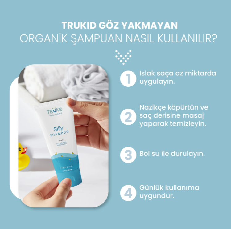 TruKid Göz Yakmayan Organik Şampuan