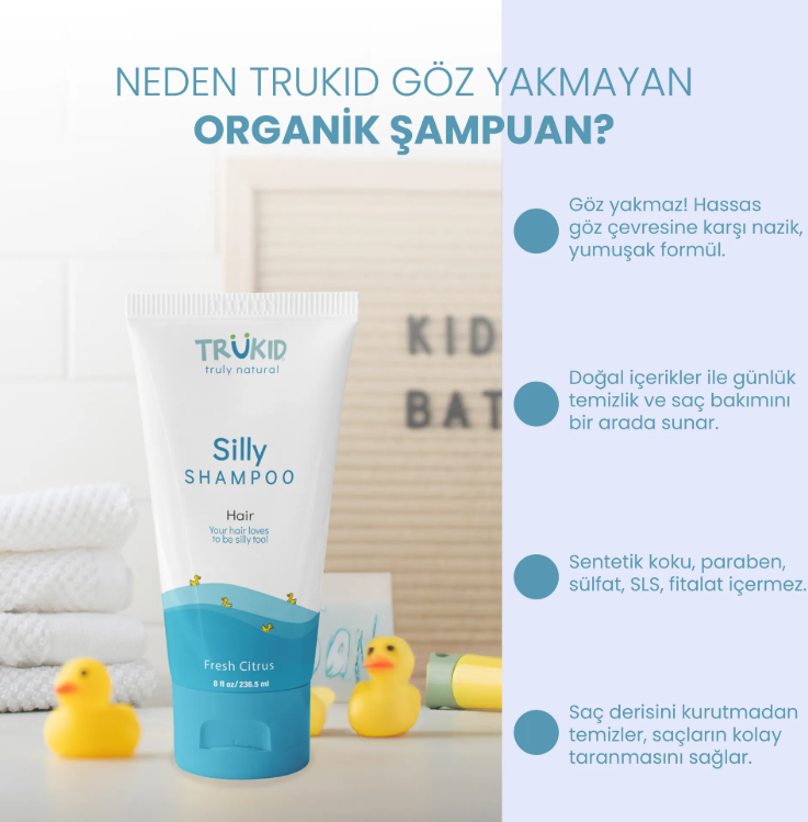 TruKid Göz Yakmayan Organik Şampuan