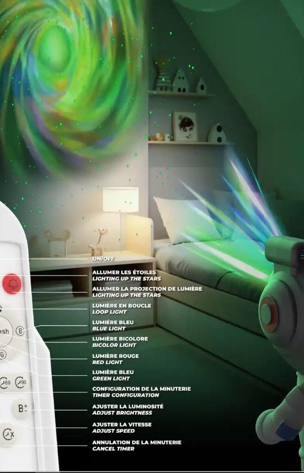 Astronot Yıldız Işığı Projeksiyon Lambası