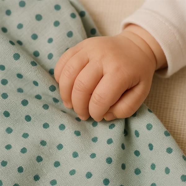 3lü Müslin Set - Mint Yıldızlı Takım