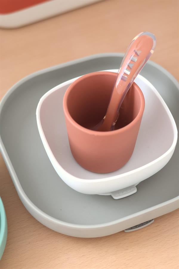 4lü silikon beslenme seti Terracotta