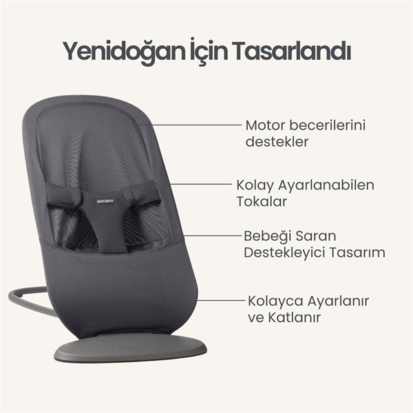 BabyBjörn 2’li Set Begin Ana Kucağı & Kanguru Hold Mesh Dark Grey
