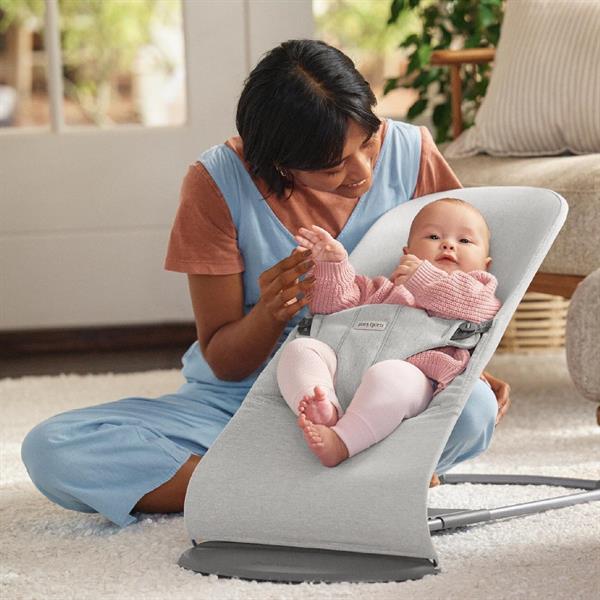 BabyBjörn 2li Set Bliss Ana Kucağı Woven Melange & Kanguru Mini 3D Jersey Light Grey