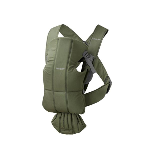 BabyBjörn 2li Set Bliss Ana kucağı & Kanguru Mini Woven Dark Green