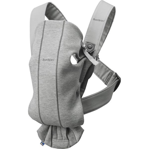 BabyBjörn 2li Set Bliss Ana kucağı & Kanguru Mini 3D Jersey Light Grey
