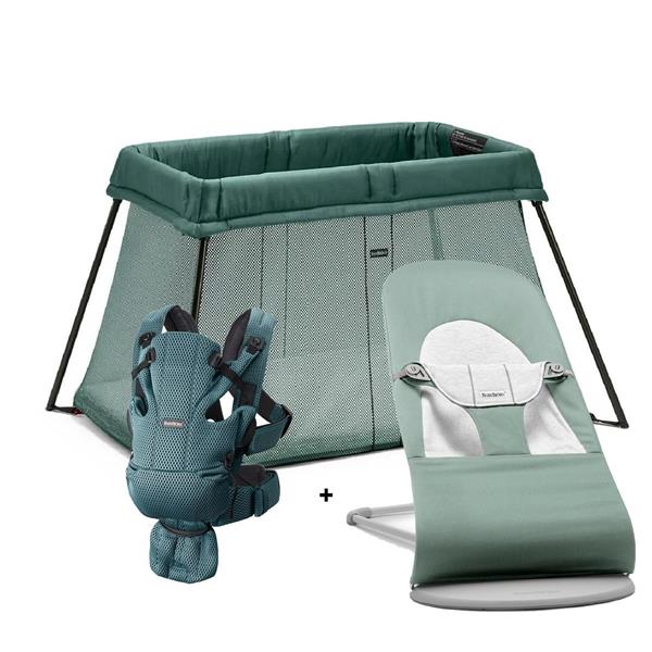 BabyBjörn 3lü Yeni Doğan Seti | Ana Kucağı & Seyahat Yatağı & Kanguru