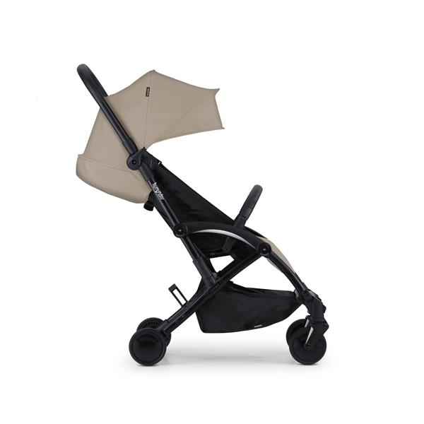 BabyBjörn Balance Soft Ana Kucağı Woven Jersey Tri-Fabric Light Beige & Bumprider Connect³ Bebek Arabası Black-Sand- Yan Düzenleyici Çanta