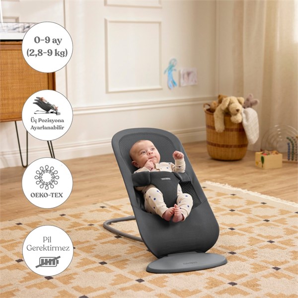 BabyBjörn Begin Ana Kucağı Mesh Dark Grey